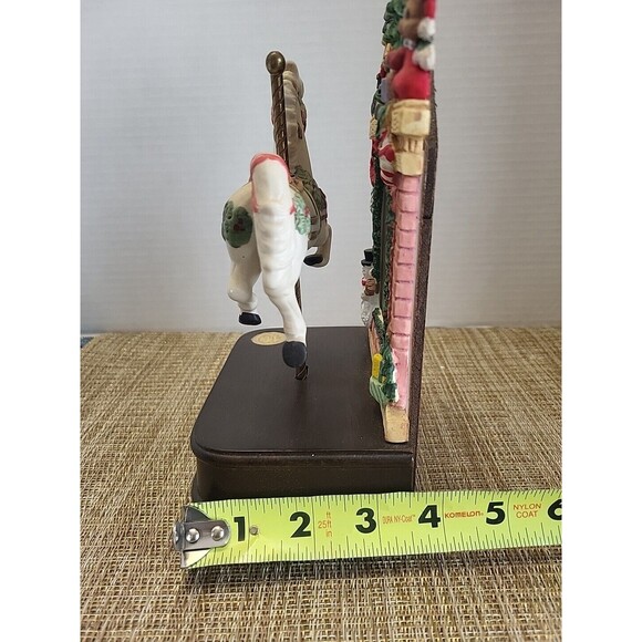 Vintage Gift Gallery Christmas Moving Musical Carousel Horse WORKS - Picture 8 of 8